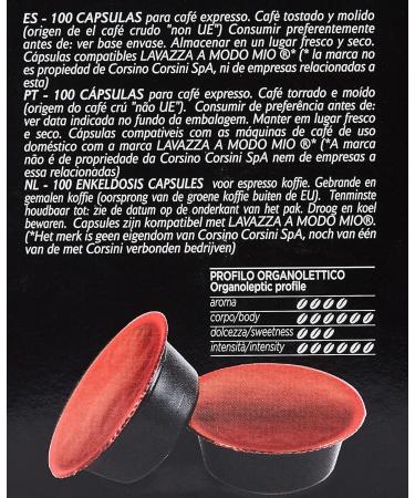  CAFF CORSINI 1950 Caff Corsini 100 Compatible Capsules Lavazza a Modo Mio Classic Italian 750 g - Buy Online on GoSupps.com