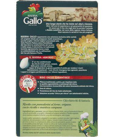  Riso Gallo Gallo - Riz Arborio Chicchi gros - 2 paquets de 1 kg 2 kg  - Buy Online on GoSupps.com