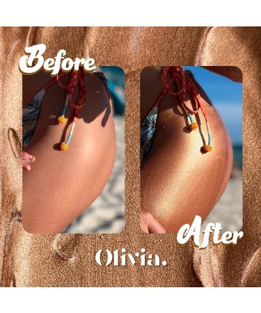 Olivia Body Bronze Shimmer by Coco Champagne - Glittery Non-Greasy Self Tanning Gel - Bronze Glow - 7.6 Fl Oz - Buy Online on GoSupps.com