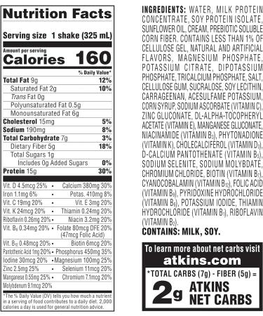 Atkins Creamy Cinnamon Swirl Protein Shake - 12 Count (3 Packs of 4) | High Protein, Low Glycemic, Gluten Free - Buy Online on GoSupps.com
