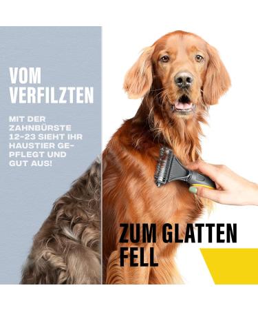 Petking Premium Dog & Cat Brush - Underwool Long-Haired Comb for Dogs & Cats | Best Grooming Tool for De-Shedding & Undercoat Removal - Buy Online on GoSupps.com