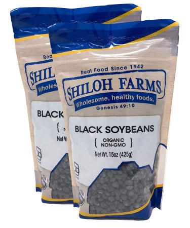 Shiloh Farms - Organic Black Soybeans 2 pack - 15 ounce each