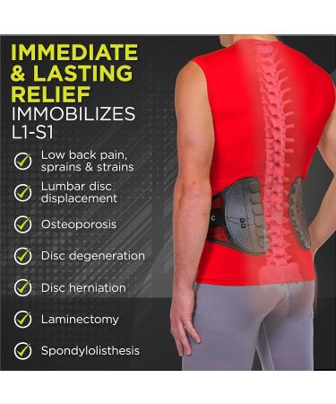 BraceAbility Spine Sport Back Brace for Athletic Men and Women - Lumbar Support for Active Lifestyle - Medium - Buy Online on GoSupps.com