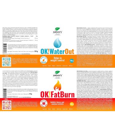 Nature's Finest OK! Fatburn + OK! Waterout - Boost Fat Loss & Reduce Water Weight with Tyrosine & Carnitine | International Shipping - Buy Online on GoSupps.com