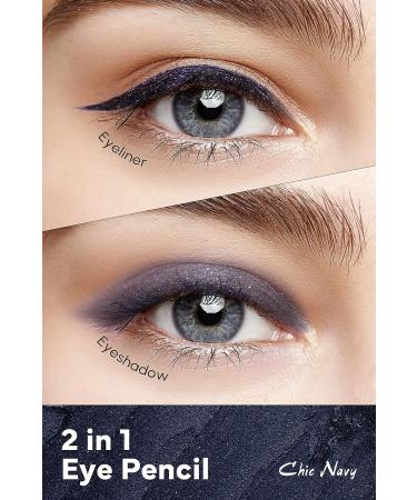 SISTER ANN Waterproof Eye Pencil 02_Chic Navy 0.5g - Korea Cosmetic with Built-In Sharpener - Buy Online on GoSupps.com