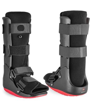 ManaMed ManaEZ Air Boot Tall CAM Boot | Orthopedic Walking Boot for Sprained Ankle with Air Pump | Foot Brace for Injured Foot Ankle Sprain Broken Toe & Post Surgery | Fracture & Cast Boots (Medium) Medium (Pack of 1)