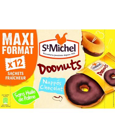  St Michel St Michel Doonuts Good Chocolate Pack of 12 individually wrapped doilies 360g - Buy Online on GoSupps.com