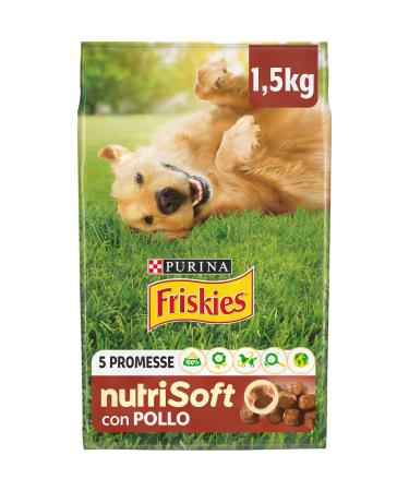 PURINA FRISKIES 5 Promises Adult Dog Food with Chicken 6 Bags of 1.5 kg