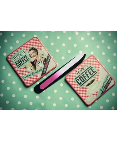 Mont Bleu Colour Crystal Nail File in Black Pouch - Czech Tempered Glass - Handmade in Czech Republic set of 3 Magenta Pink - Buy Online on GoSupps.com