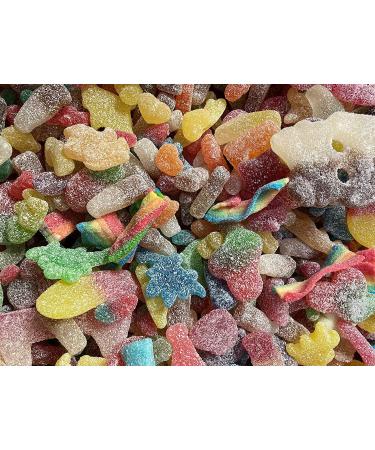1KG - Vegan Fizzy Sweet Assortment - Fruit Flavour - Pick and Mix - Vegan Sweets