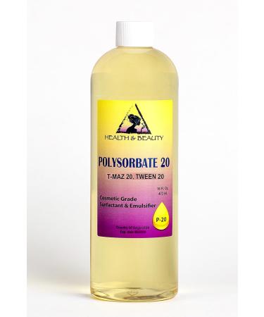 HEALTH & BEAUTY Polysorbate 20 T-MAZ 20 Tween 20 Solubilizer Surfactant & Emulsifier 100% Pure 32 oz - Buy Online on GoSupps.com