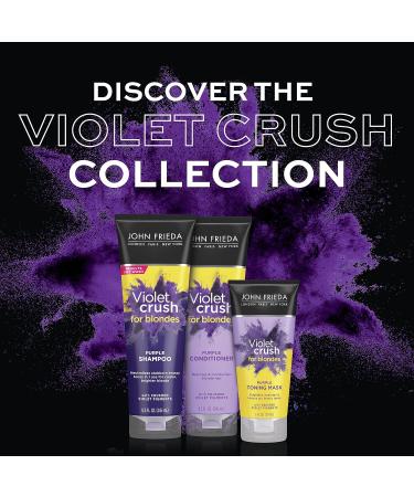 Violet Crush Purple Toner Mask for Blonde Hair - Deep Conditioning Treatment - 6 oz - SLES/Sulfate and Paraben Free - Cruelty Free - Purple Shampoo - Buy Online on GoSupps.com