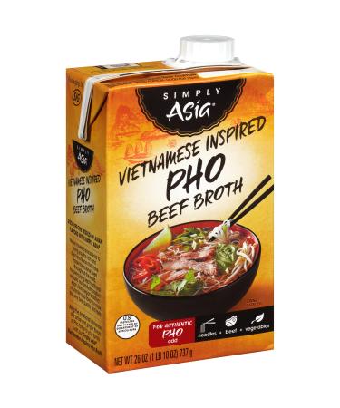 Simply Asia Vietnamese Inspired Pho Beef Broth, 1.62 Pound (Pack of 6)