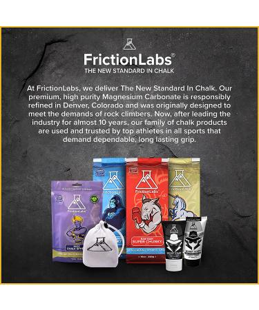 FrictionLabs Magic Chalk Ball 2.2 oz - Premium Chalk for Rock Climbing, Weight Lifting, Gymnastics, Bowling, Crossfit - Refillable Sock for Mess-Free Application - No Fillers or Artificial Drying Agents - Chalk White - Buy Online on GoSupps.com
