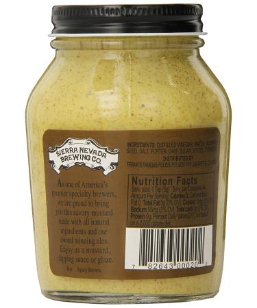 Sierra Nevada Porter and Spicy Brown Mustard 8oz - Gourmet Mustard Infused with Craft Beer Flavor - Buy Online on GoSupps.com