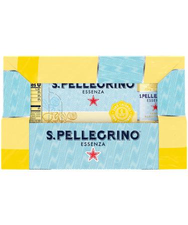 S.Pellegrino Essenza Lemon Zest Flavored Mineral Water - 24 Cans (11.15 fl oz) | Refreshing Citrus Taste - Buy Online on GoSupps.com