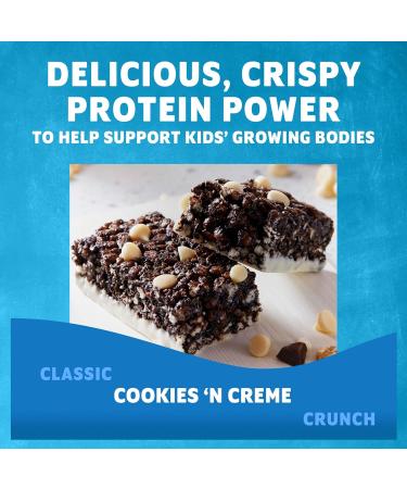 CLIF Kid Zbar Protein - Cookies 'N Creme - Crispy Snack Bars - Made with Organic Oats - Non-GMO - 5g Protein - Gluten Free Protein Bars (15 Pack) - Buy Online on GoSupps.com