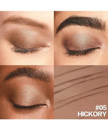 FOCALLURE No Crease Eyeshadow Stick - Matte & Shimmer Creamy Eye Shadow Pencil | Waterproof, Smudge-proof with Built-in Smudger - HICKORY 05 - Buy Online on GoSupps.com