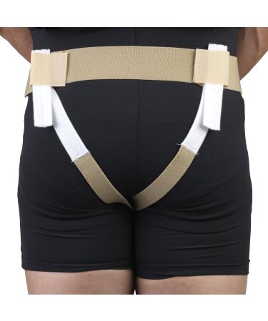 OTC Hernia Support - Inguinal & Scrotal Treatment for Single/Double Herniation - Beige Small International Shipping Available - Buy Online on GoSupps.com