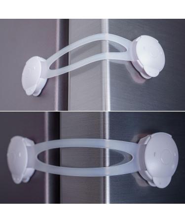 Universal Child Lock - 8 Piece Set in White Transparent for Drawer Cabinet Toilet Seat & Appliance Safety - Buy Online on GoSupps.com