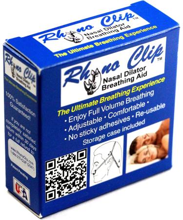Stainless Steel Nasal Dilator Clips for Improved Breathing | Adjustable Bands, Washable & Reusable | Travel Case Included | Patented Design | 365 Uses - Buy Online on GoSupps.com