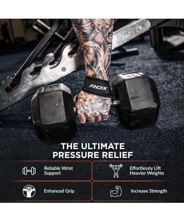 RDX Train Aid Strength Training - 60cm Professional Weightlifting Straps with 5mm Padded Wrist Protection for Men & Women | Powerlifting & Bodybuilding Gear - Buy Online on GoSupps.com