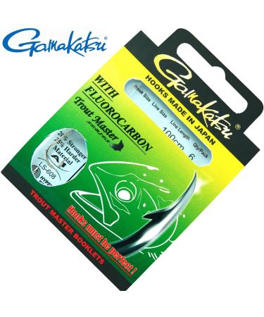 Gamakatsu LS -608 Trout Master Series 100cm - 6 Bound fishing hooks for trout fishing trout hook for fishing on trout hook size/cord diameter: size.6/0.18mm