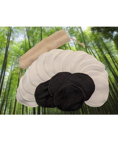 Premium Washable Makeup Removal Pads - Eco-Friendly Bamboo (16 Pieces) | Zero Waste Reusable Pads for Sustainable Beauty - Buy Online on GoSupps.com