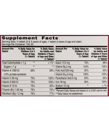 Flintstones Multi Vitamins with Iron 60 ct: Complete Children's Daily Nutrition - Buy Online on GoSupps.com