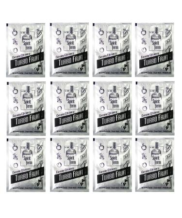 12 x Turbo Yeast - Turbo Fruit 40g, Yeast for Fruit Fermentation, Yeast Distillers Yeast, Spirit Yeast
