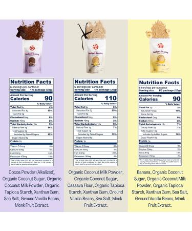 P.S. Snacks Instant Pudding & Baking Mix - Variety Pack (Vanilla Bean, Chocolate, Banana Cream) | Plant Based, Gluten Free, Dairy Free, Vegan | 70% Less Sugar | 4.9 oz (Pack of 3) - Buy Online on GoSupps.com