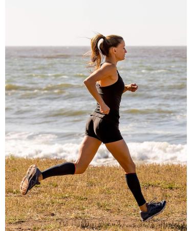 Shop Athletic Compression Sleeve for Lower Legs | 15-20 mmHg Support Footless L/XL - Buy Online on GoSupps.com