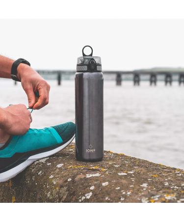 Ion8 1L Stainless Steel Drinking Bottle - Leak-Proof One-Hand Opening Dishwasher-Safe Durable & Scratch-Resistant - 1200ml Gray - Buy Online on GoSupps.com