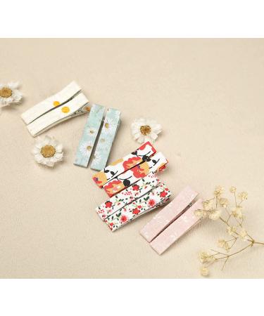 20Pcs Flower Fabric Hair Clips for Girls & Women - Handmade Barrettes by Fancy Clouds - Buy Online on GoSupps.com