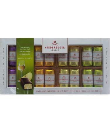 Niederegger Lot de 3 paquets de p te d'amande classiques Variations alcoolis es 3 x 200 g