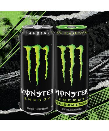 Monster Energy Zero Sugar 473mL Cans Pack of 4 - Buy Online on GoSupps.com