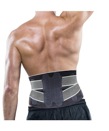 AllyFlex Sports Large Back Brace for Men & Women - Slim-Fit Lumbar Support Belt for Lower Back Pain Relief - X-Large/XX-Large 47.5 Inches - Buy Online on GoSupps.com