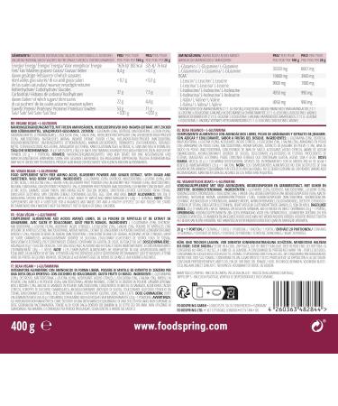 Foodspring Recovery Aminos 400g - Wild Berry | Clean Post-Workout Recovery Without Artificial Flavors - Shop Now! - Buy Online on GoSupps.com