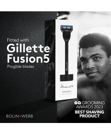 Buy Bolin Webb Limited Edition Muhammad Ali Razor - Gillette Fusion5 Blade Lightweight Aluminum Handle Premium Shaving Experience - Buy Online on GoSupps.com
