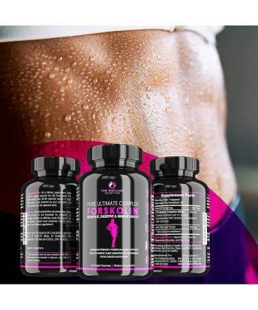 Forskolin Diet Pills for Women & Men - Weight & Fat Reduction Support - Energy & Fitness Boost - 300mg Pure Coleus Forskohlii Extract - Vegan Formula - Buy Online on GoSupps.com