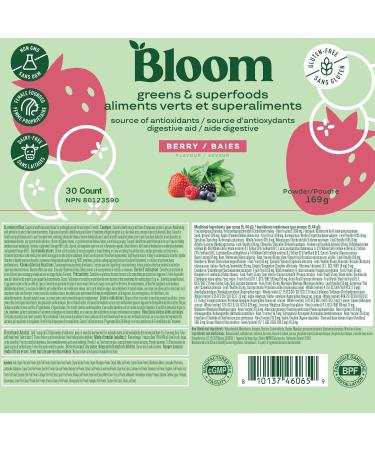 Bloom Nutrition Super Greens Powder Smoothie & Juice Mix - Probiotics for Digestive Gut Health & Bloating Relief for Women Digestive Enzymes with Superfoods Spirulina & Chlorella (Berry) - Buy Online on GoSupps.com