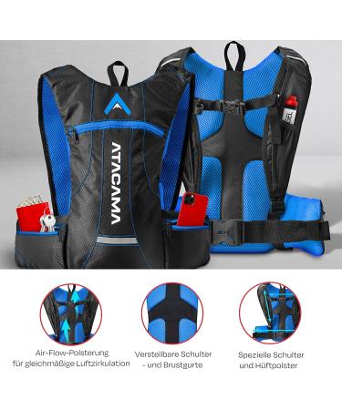 Atacama 2L Drinking Bladder - Waterproof System with Reflective Backpack | Perfect for Trekking Hiking & Cycling - Available in Red & Blue - Buy Online on GoSupps.com