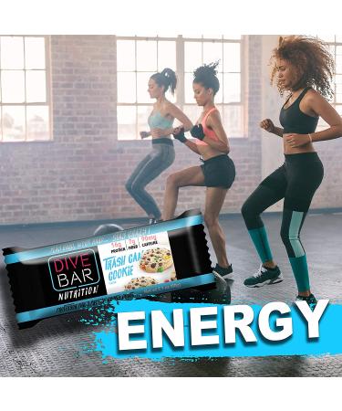 Dive Bar Nutrition Caffeinated Protein Cookie Bars - Variety Pack of 12 Bars - Fuel Your Life with Good Taste - Buy Online on GoSupps.com