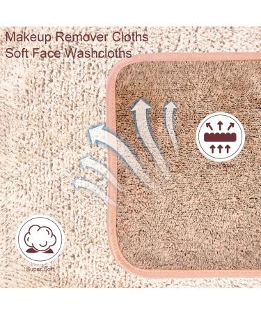 Phogary Microfiber Makeup Towel - 6 Washable Facial Cleaning Cloths for Gentle Makeup Removal | 20x20 cm Carbon Fiber Washcloths - Buy Online on GoSupps.com