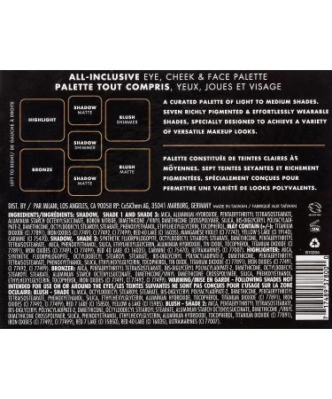 Milani All Inclusive Palette Light to Medium - Eye, Cheek & Face Makeup Kit - Buy Online on GoSupps.com