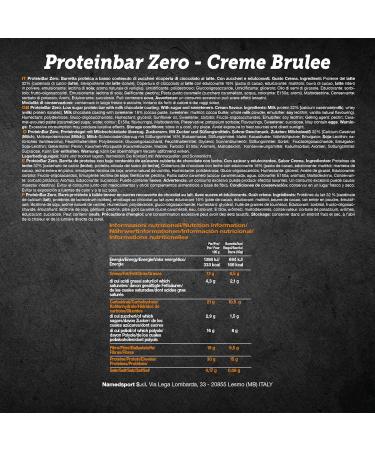 Buy Namedsport Proteinbar Zero - Gluten-Free 35% Protein Snack | Italian Protein Bar 12-Pack - Buy Online on GoSupps.com