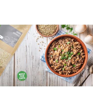 Wholefood Earth Organic Buckwheat 500g - GMO Free, Vegan, Source of Fibre | Certified Organic - Buy Online on GoSupps.com