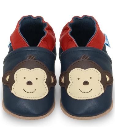 Baby Shoes with Soft Sole - Baby Girl Shoes - Baby Boy Shoes - Leather Toddler Shoes - Baby Walking Shoes 18-24 Months Monkey - Buy Online on GoSupps.com