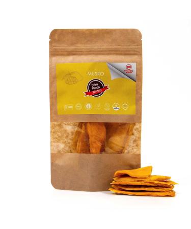 MUSKO Premium Dried Mango | Sun Dried | 70g | Dehydrated | No Added Sugar | No Preservative | Vegan | Gluten Free | 100% Natural | Delicious & Healthy Snack | - Mango - Buy Online on GoSupps.com