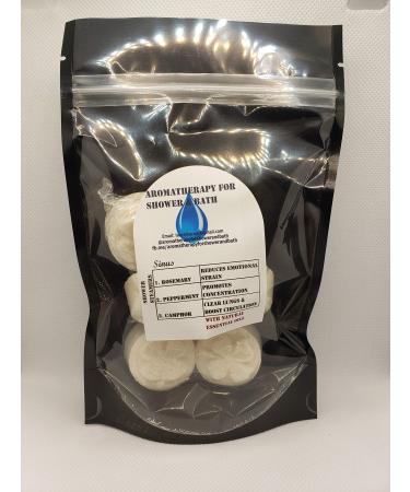 Shower Steamers 6 Pack Sinus with Rosemary Peppermint and Camphor by Aromatherapy for Shower and Bath